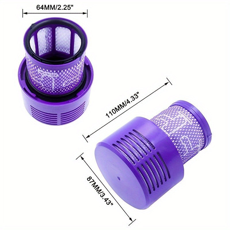 Replacement Vacuum Filter for V10 Series, Washable Dust Filter with Floor Attachment