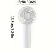 Rechargeable Handheld Fan with 3-Speed Quiet Operation Lightweight for Bedroom Office Outdoor