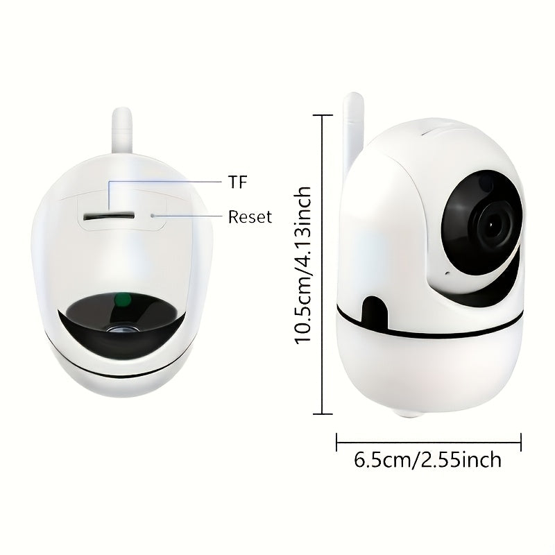 1080P HD Indoor Smart WiFi Security Camera with Two-Way Audio and 355° Rotation