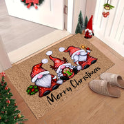 Holiday Velvet Rug Non-Slip Backing Entryway Bedroom Kitchen Bathroom