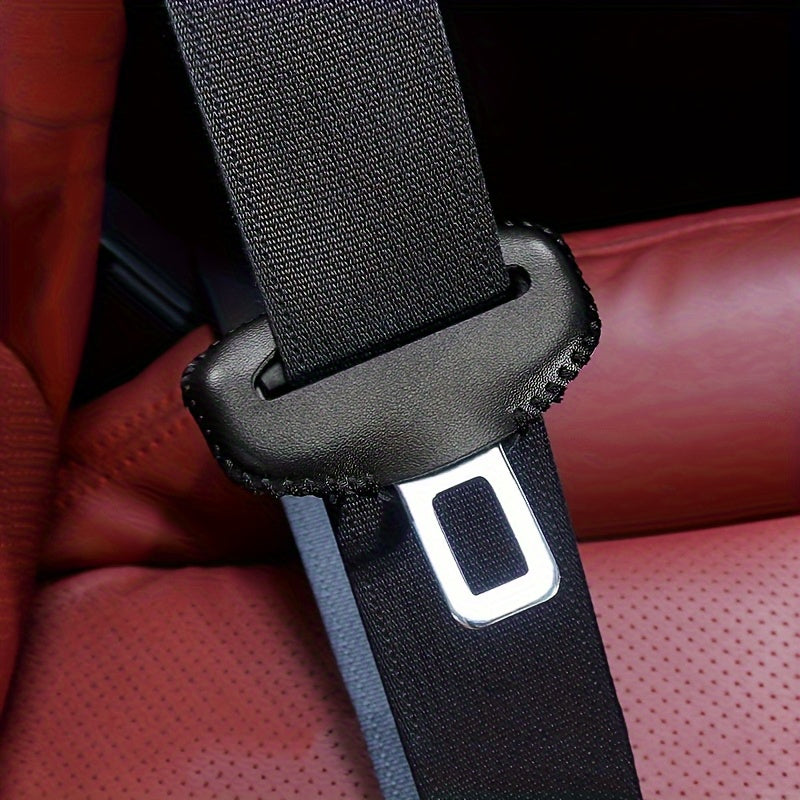 2pcs Car Seat Belt Cover Soft Padded Shoulder Harness Protectors Scratch-Resistant Stylish Red Black Brown