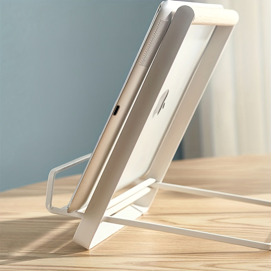 Telefon va planshet uchun portativ metall stend - oshpazlik, tomosha qilish, o'rganish va onlayn o'qish uchun ko'p funksiyali, yig'iladigan dizayn