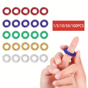 Acupressure Finger Rings Set for Stress Relief and Finger Massage in Multiple Quantities