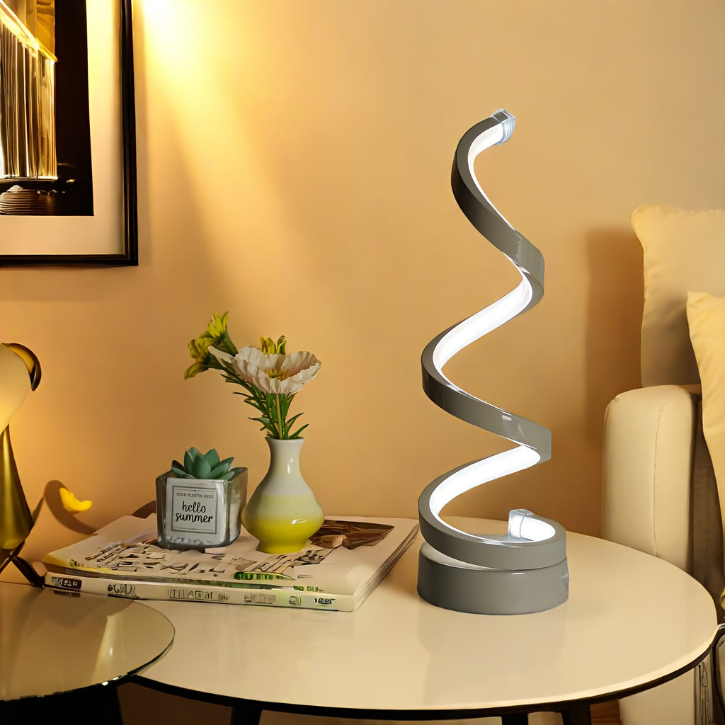 Dimmable LED Desk Lamp with Adjustable Gooseneck USB Powered Metal Finish Multiple Colors
