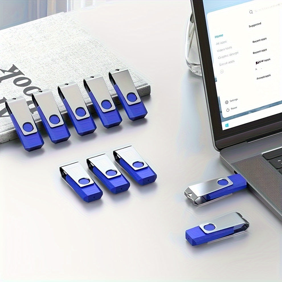 10 Pack USB Flash Drives 4GB to 64GB USB 2.0 Storage for Photos Music Videos Files