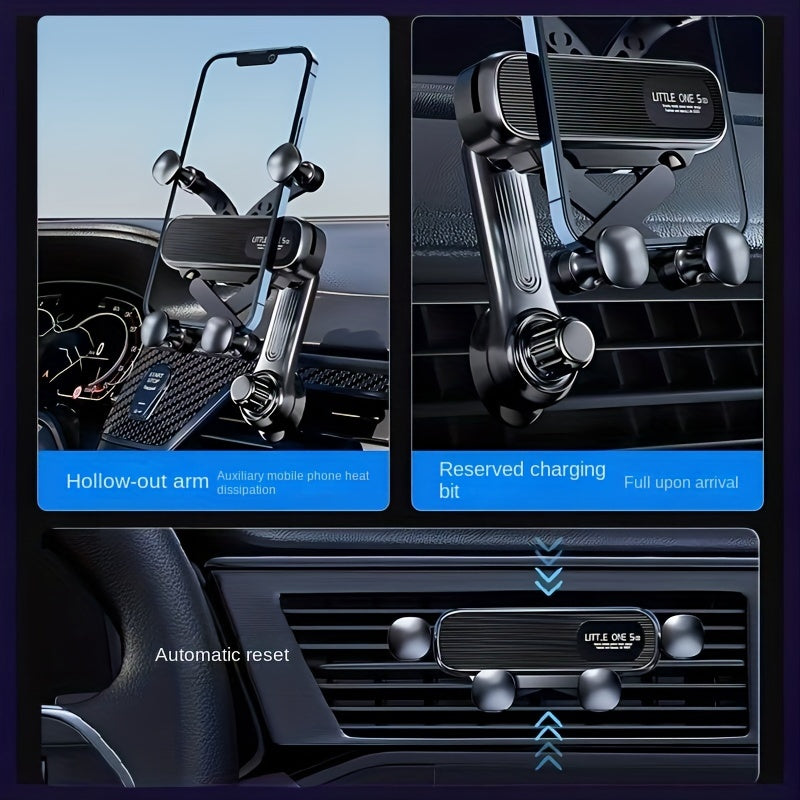 Universal avtomobil telefon uchun tutqich havo venti o'rnatish gravitatsiya aylanishi