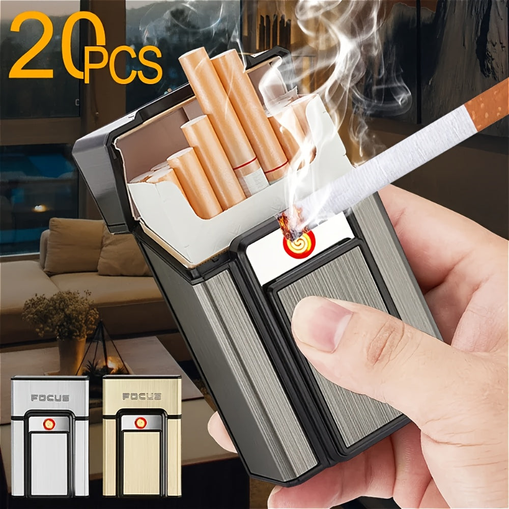 Men Portable Plastic Electric Cigarette Lighter USB Rechargeable