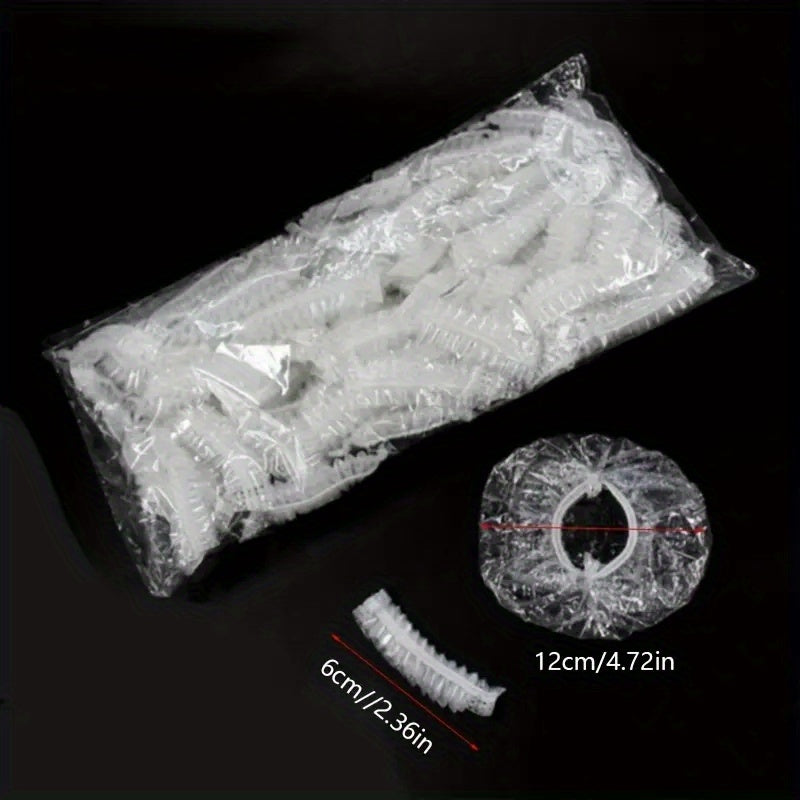 Bir martalik quloq muhofazalari 100 dona, soch bo'yash va dush quloq shapkalar uchun