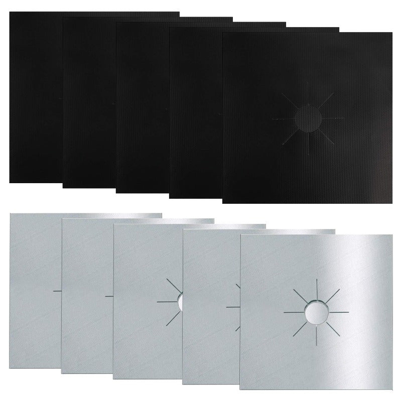 10 ta issiqqa chidamli pechka qopqog'i to'plami - uy va restoran uchun uzoq muddatli yuzani himoya qiluvchi vositalar