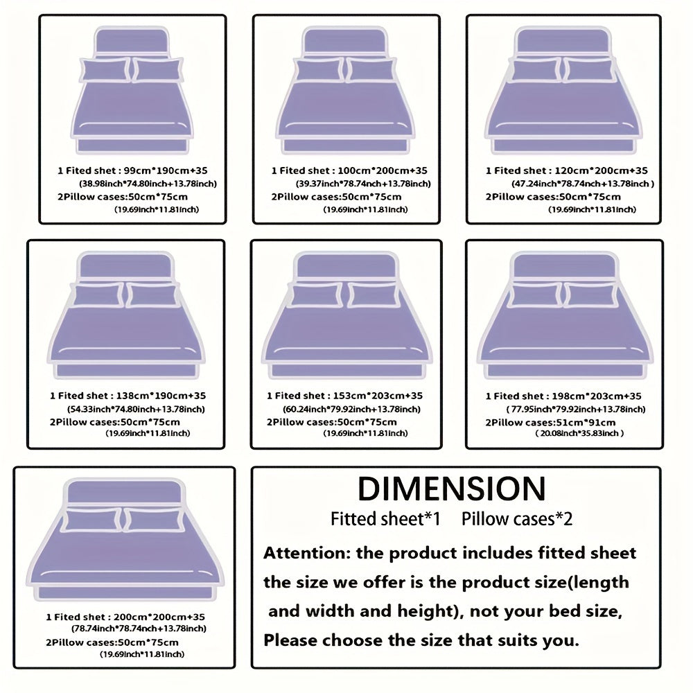 3-Piece Bedding Set with Gold Foil Textured Design Breathable Polyester for Bedroom or Guest Room