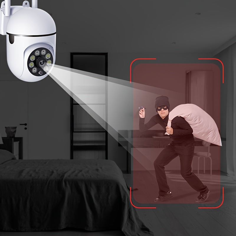 1080P Ultra HD Wi-Fi Security Camera with Pan Tilt Night Vision Two-Way Audio Indoor Outdoor