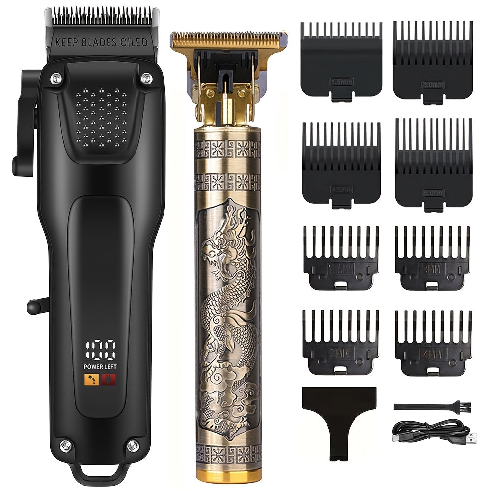 2 dona Elektrik soch kesish moslamasi to'plami USB qayta zaryadlanadigan litiy batareya aniq kesish