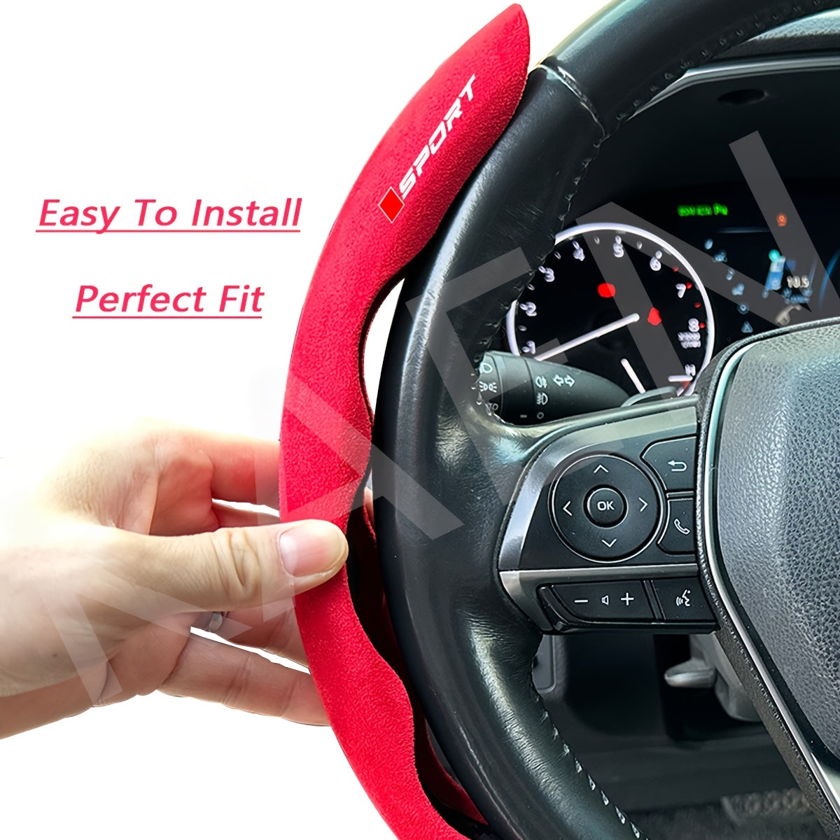 Universal Fluffy Steering Wheel Cover Non-Slip Soft Breathable Durable