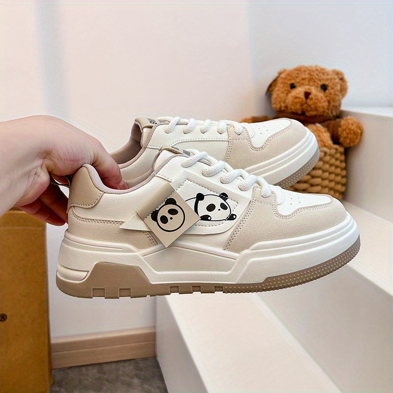 Women's Casual Thick-Soled Sneakers Spring 2025 Panda Style Alex Shoes