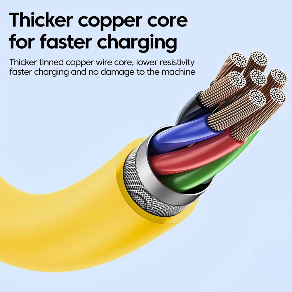 65W USB-C Retractable Charging Cable for Fast Data Sync Multi-Device Compatible