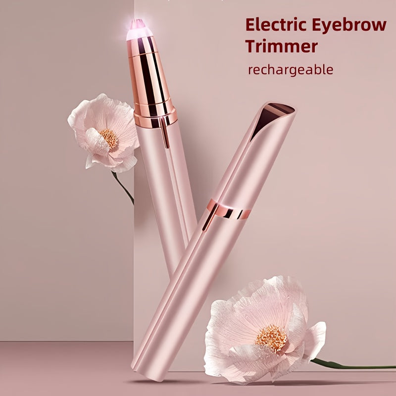 Recortadora de cejas eléctrica para unisex, recargable por USB, batería de litio, moldeador de cejas
