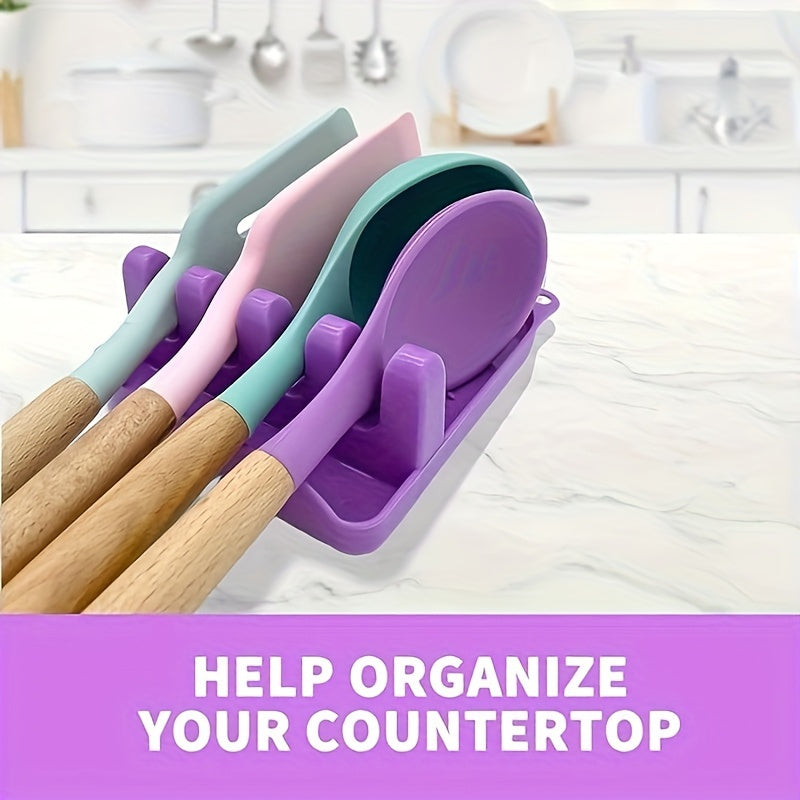 Juego de organizador de cocina con soporte para tapa sin goteo y estante para utensilios