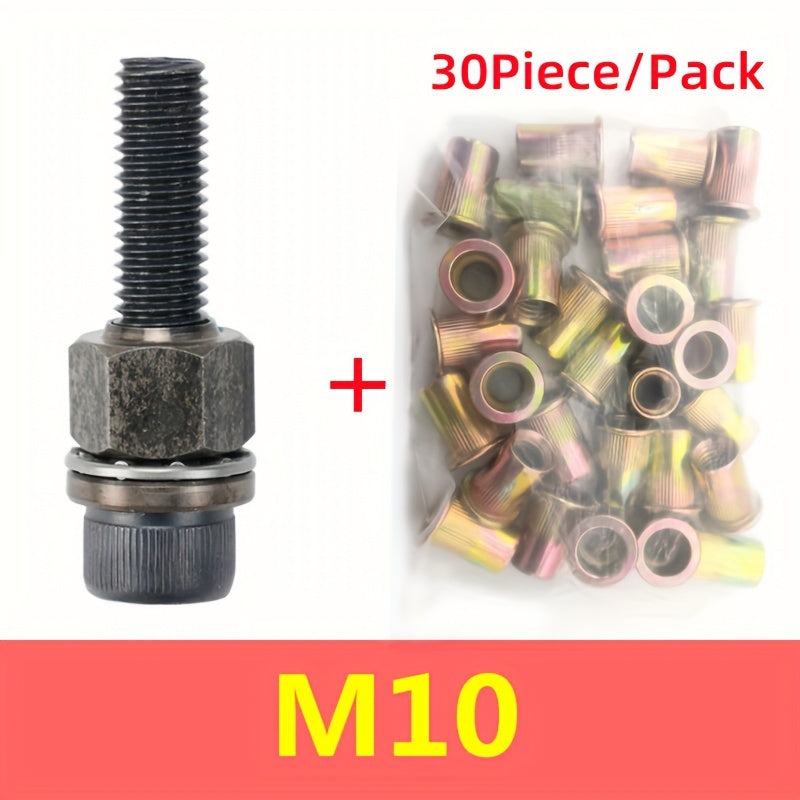 Ручной набор инструментов для заклепочных гайок для тонкой листовой металлоконструкции, электрическая заклепочная пушка DIY