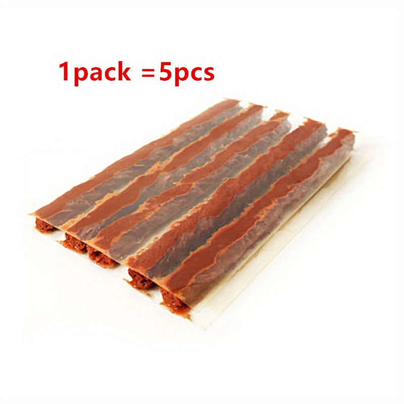 Universal Car Tire Repair Kit with Rubber Strips for Motorcycles and Cars