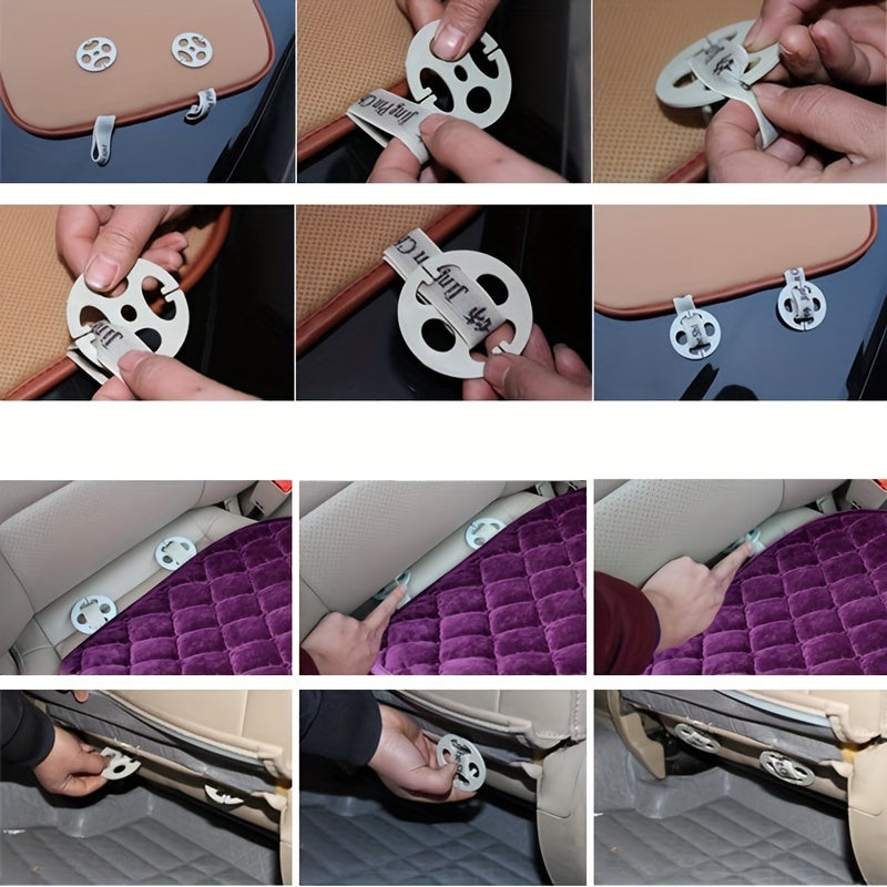 Universal Car Seat Cover Breathable Fabric Protector for Front Rear Seats
