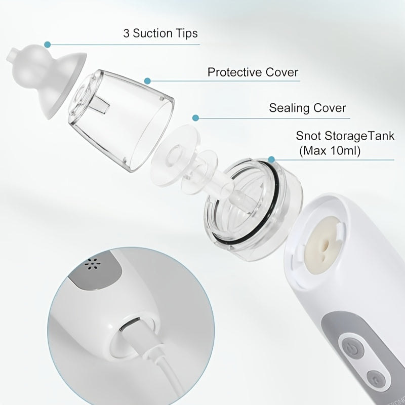 Electric Nasal Cleaner with Music Rechargeable Battery Portable Ideal Gift