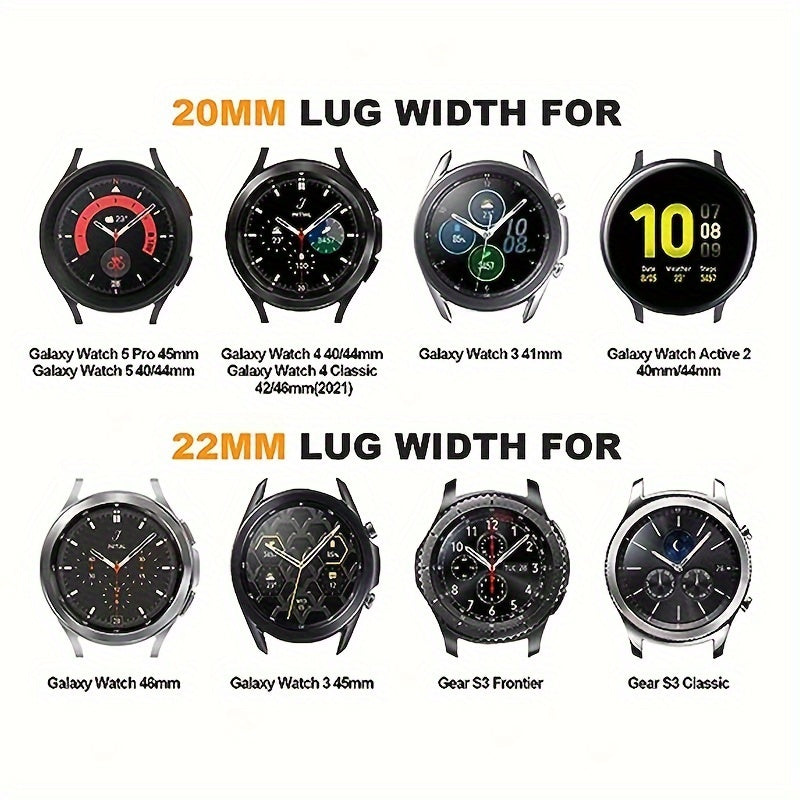 Совместимые синтетические кожаные ремешки для часов с быстросъемным механизмом для Samsung Galaxy Watch 6/5/4, Active 2, Watch 5 Pro, Watch 3. Особенности: запястья с дизайном D-образной пряжки в размерах 20 мм и 22 мм. Батарея