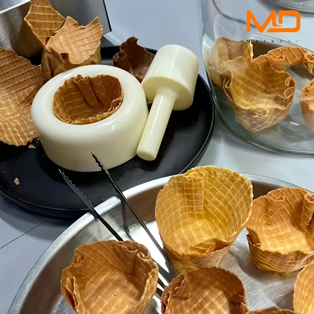 Kit de molde de plástico ABS para hacer conos de helado, conos de waffle y cuernos