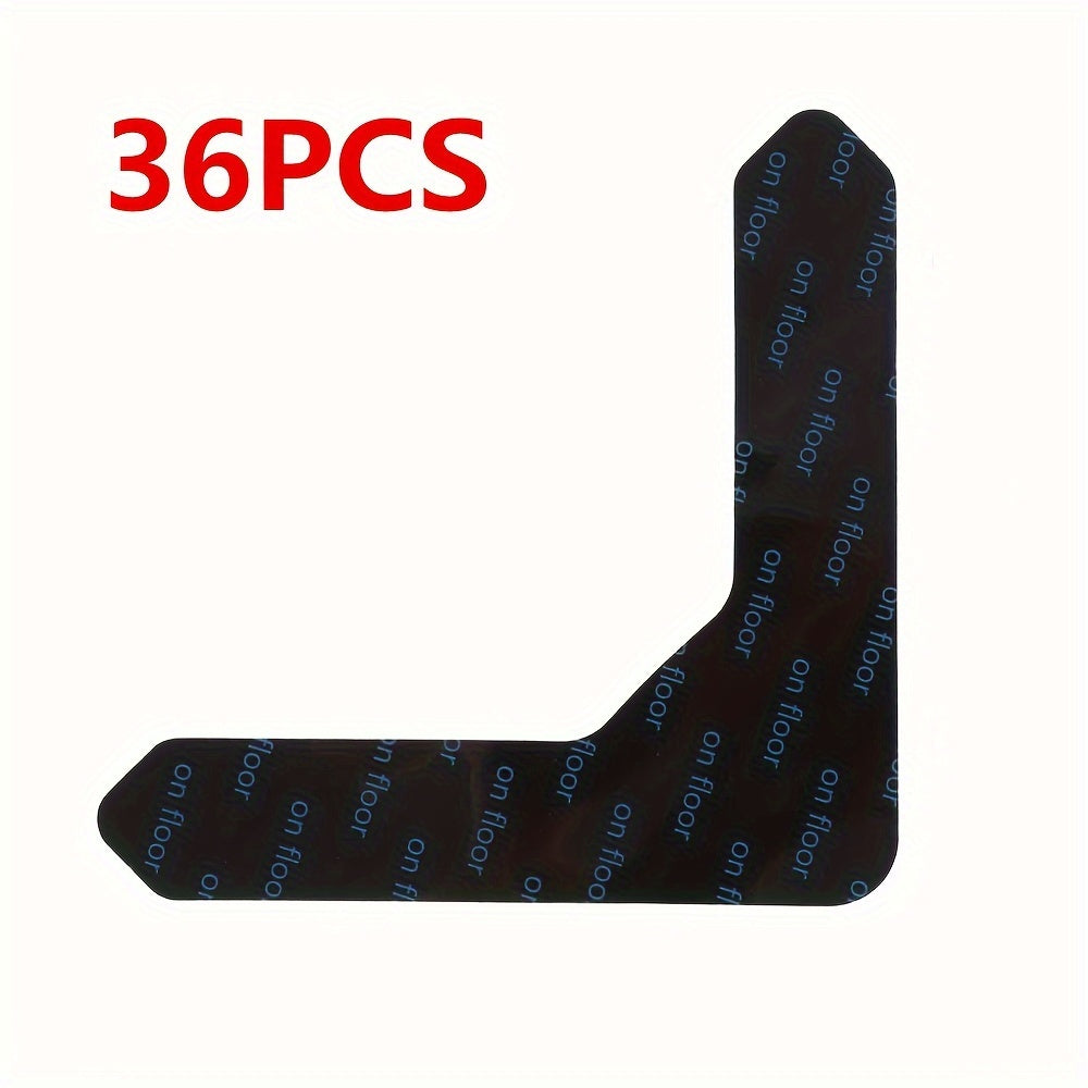 36 Pieces Washable Rug Stoppers Non-Slip Carpet Tape for Hardwood Floors