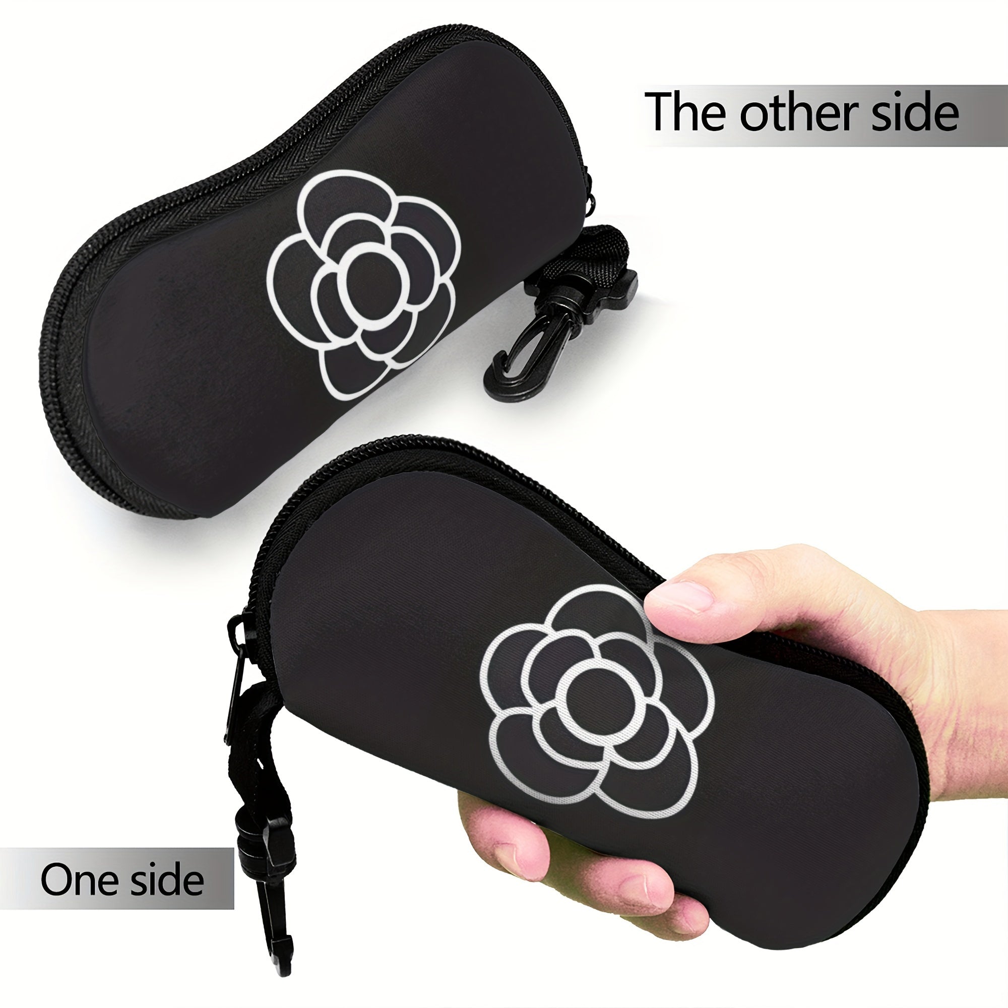 Usmonli dizayni bilan jihozlangan, har kuni foydalanish uchun ideal bo'lgan, portativ yumshoq qopqoqli xloropren fermuarli ko'zoynak qutisi bilan uslubda sayohat qiling.