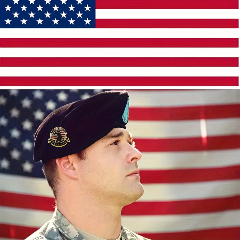 10-Pack Vintage Alloy Veteran Lapel Pins Military Commemorative Brooches Irregular Shapes