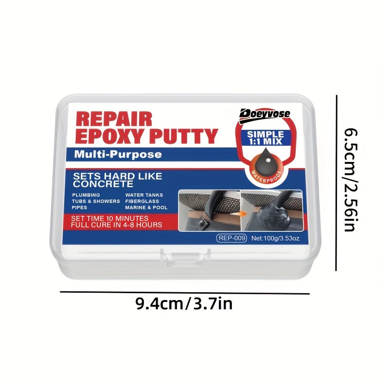 Epoxy Repair Putty Waterproof Metal Plastic Stone Fast-Drying Steel