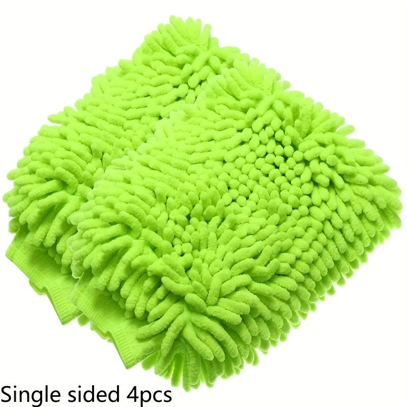 2/4 dona mikrotoʻlqinning avtomobilni yuvish qoʻllari yumshoq, chizilmasdan tozalash asboblari