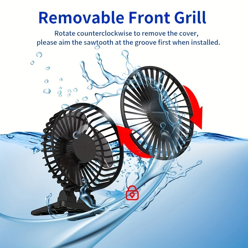 Ventilador USB portátil mini 3 velocidades operación silenciosa viaje oficina dormitorio