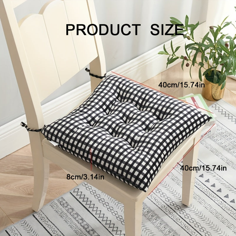 Plush Seat Cushion and Stool Pad with Felt Cover for All Seasons