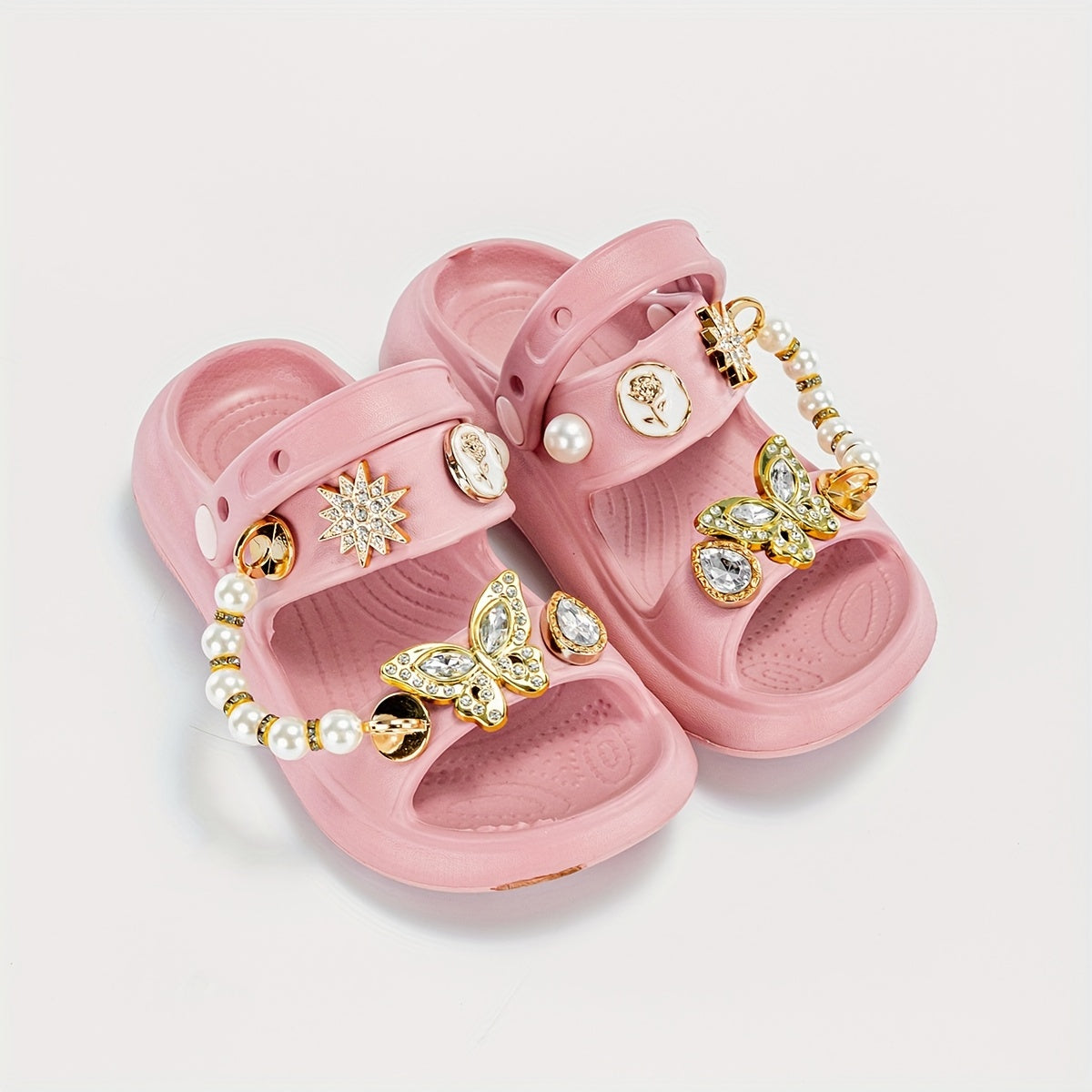 Kids' Summer Cartoon Hole Shoes for Boys and Girls with Thick EVA Soles