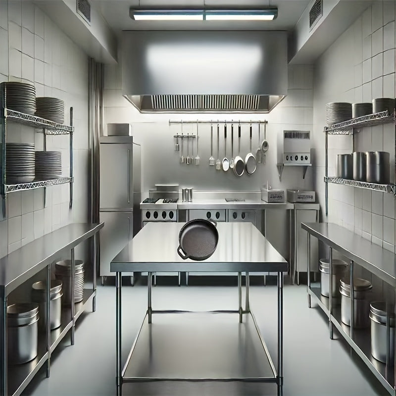 Cast Iron Skillet for Pizza Pancakes and BBQ Non-Stick Stovetop Suitable for Home and Outdoor Cooking