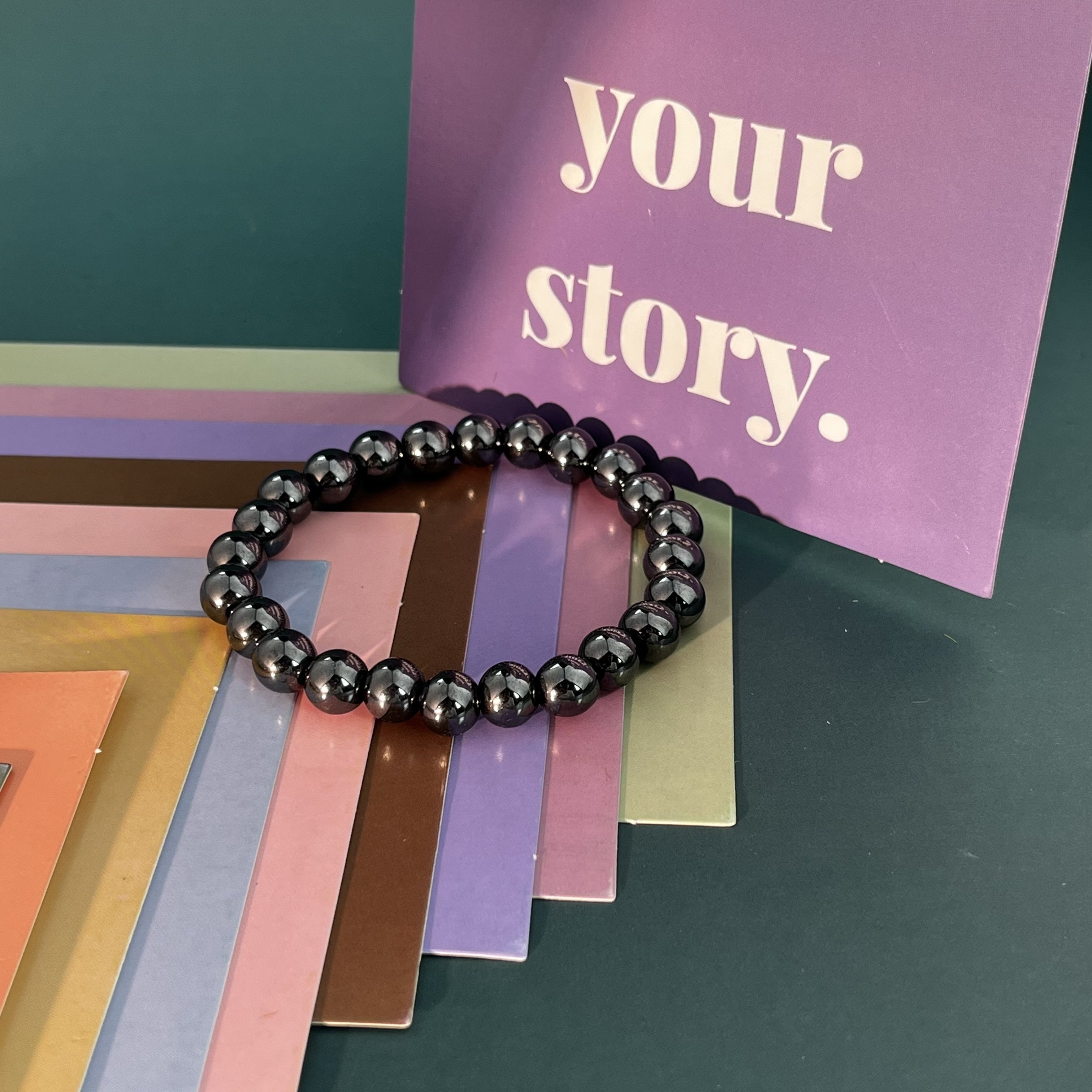 Women’s Bohemian Natural Stone Beaded Bracelet 8mm Energy Stone Gift Box