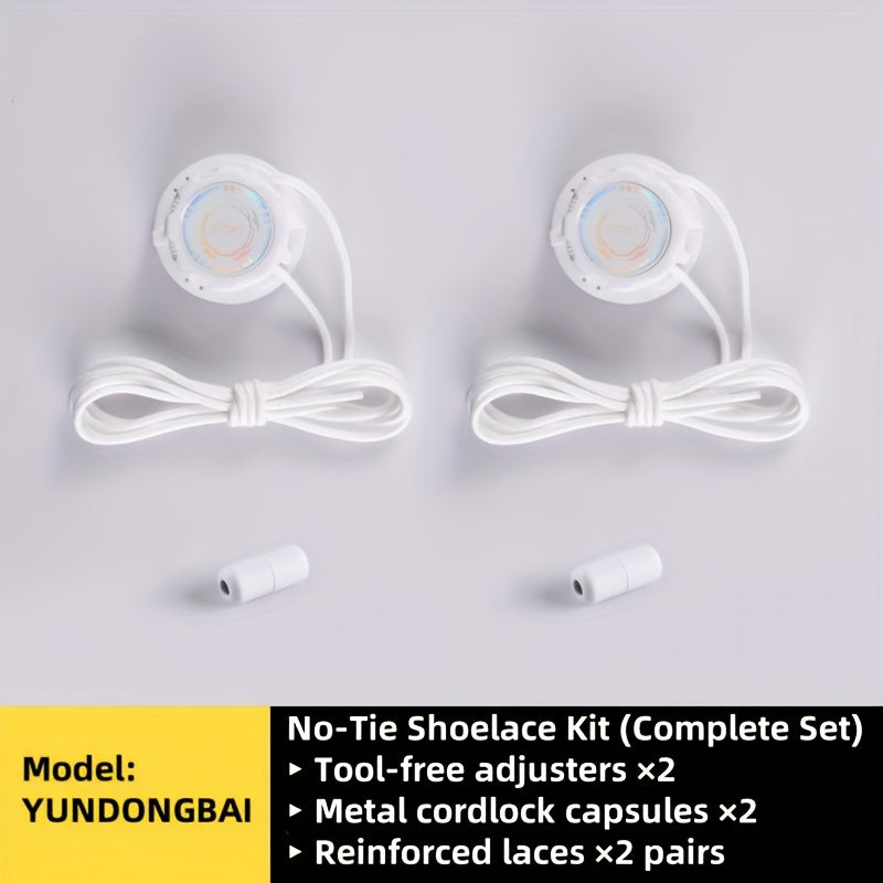 Unisex No-Tie Shoe Locks 6Pcs Set Rotating Buckles for Sports Outdoor