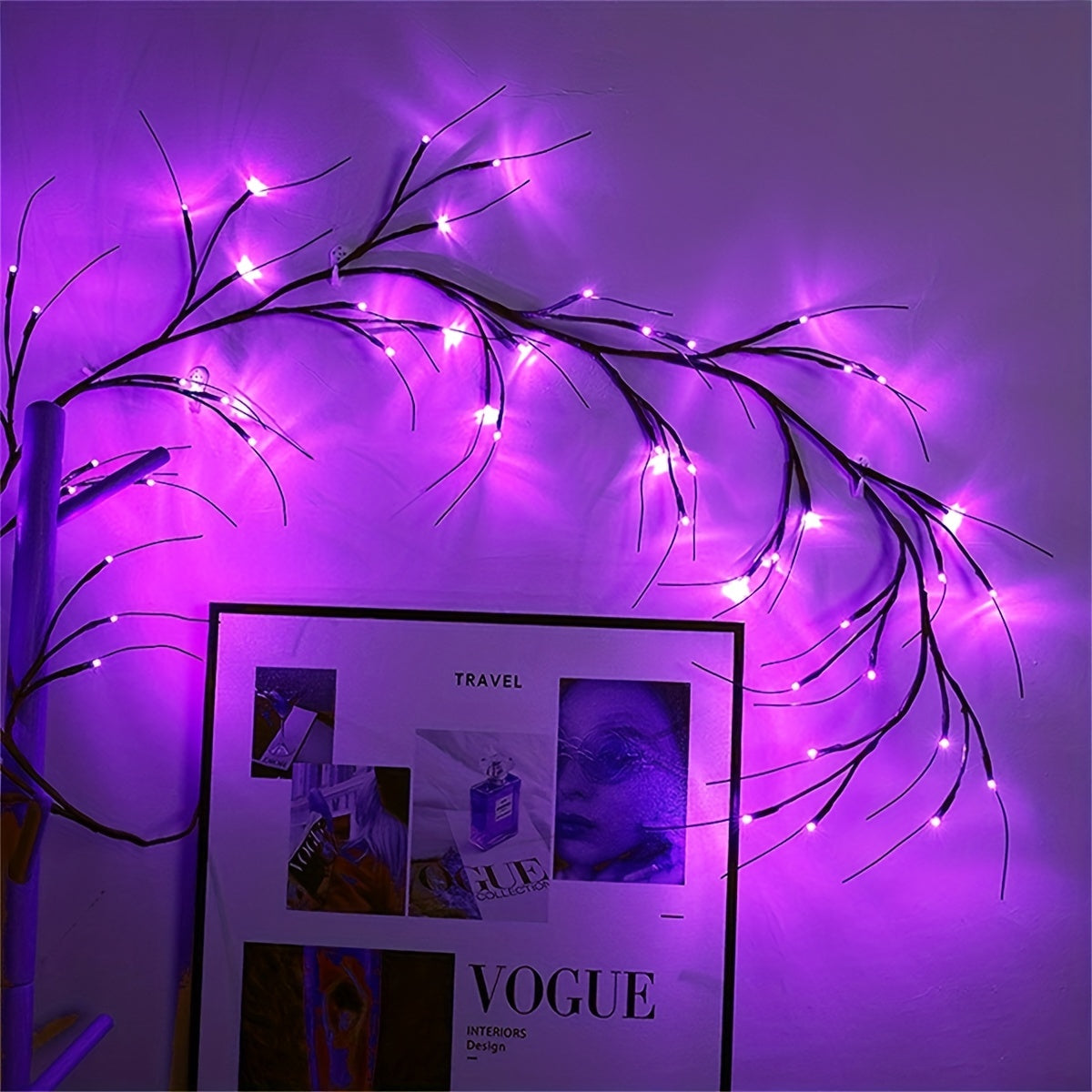 180 LED Waterfall Tree Fairy Lights with 9 Drops 2m Indoor USB Decor for Valentine's Day St. Patrick's Day Easter