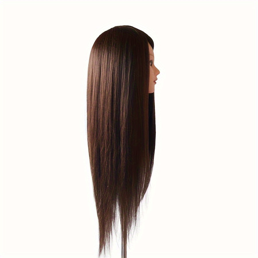 Unisex Professional Mannequin Head with 85% Human Hair for Hair Styling Practice