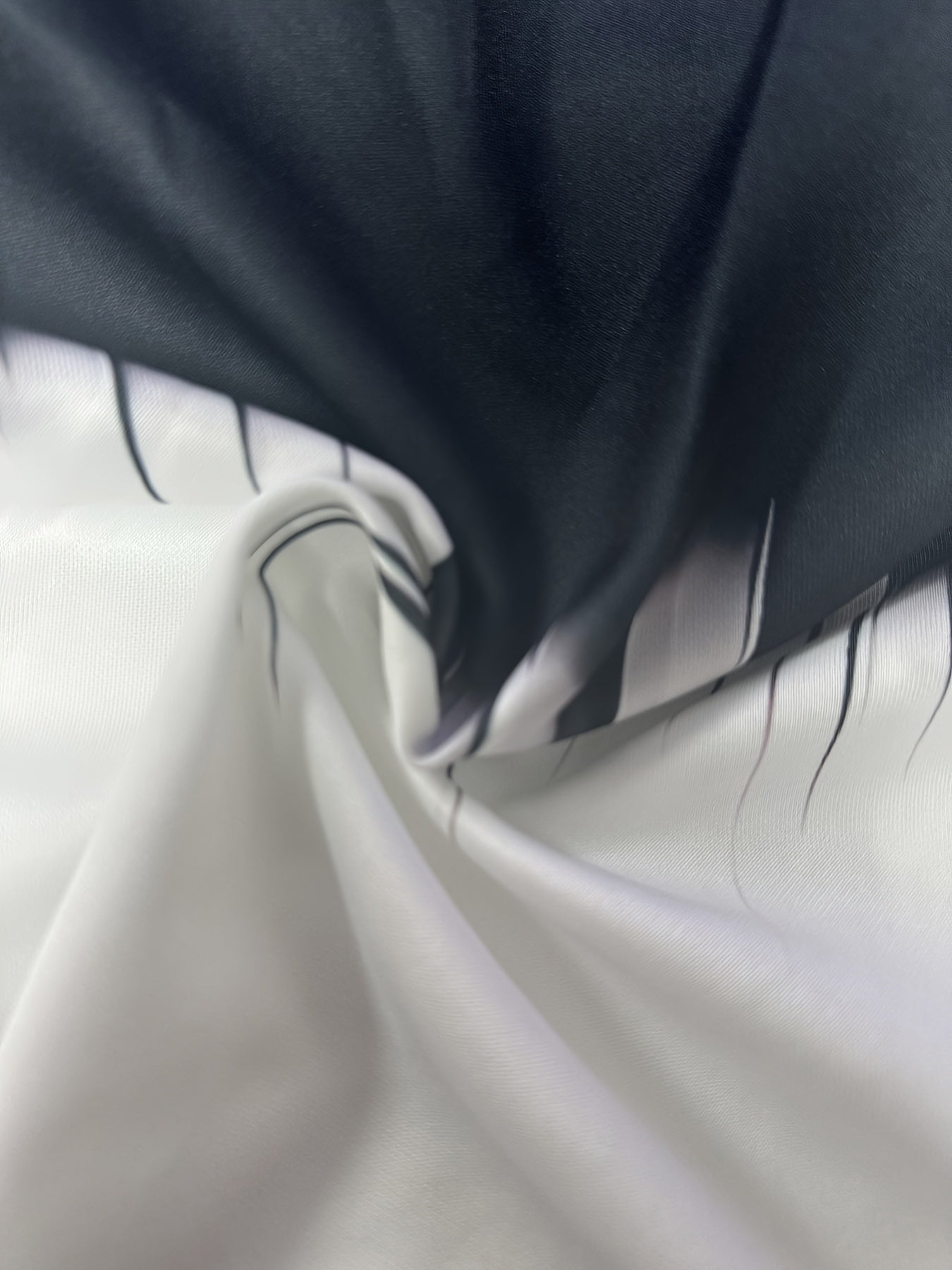 Women's Plus Size Hoodie Zip-Up Jacket Black to White Ombre Outerwear