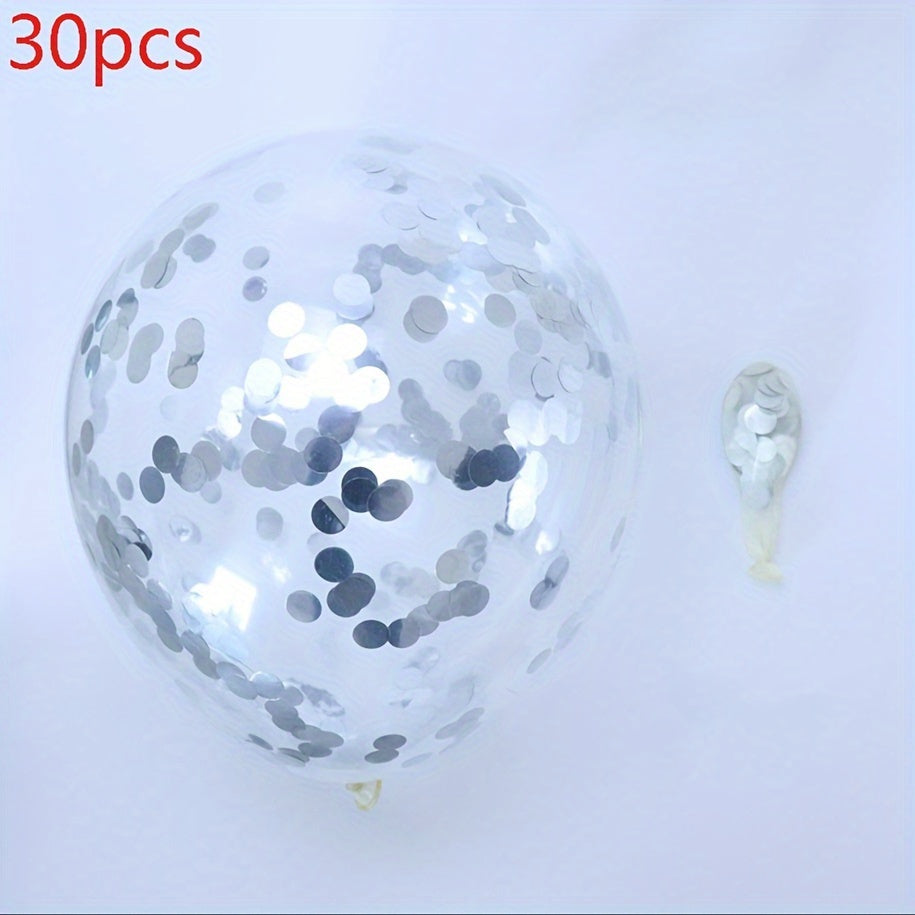 Globos de látex con confeti dorado y puntos de papel dorado para decoraciones de fiesta