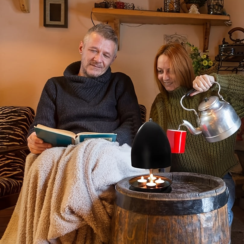 Electric Candle Heating Stove for Home and Outdoor Use with Hand Warmer