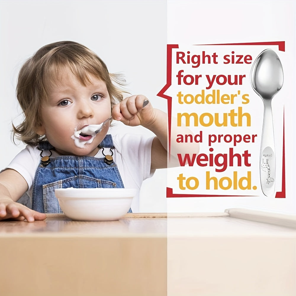 Juego de 4 utensilios de acero inoxidable con acabado espejo, apto para lavavajillas