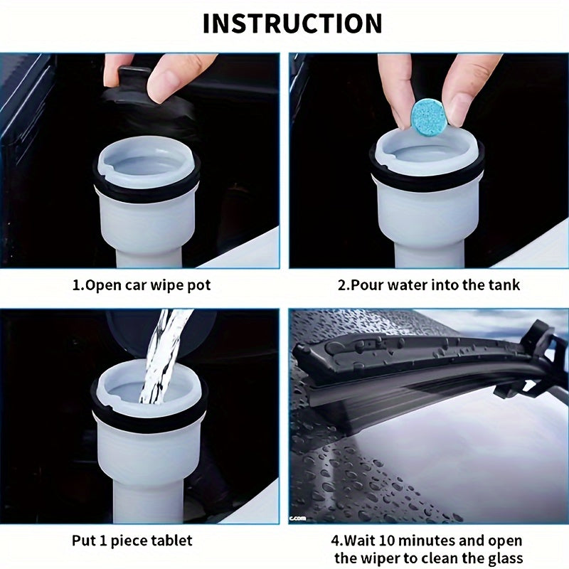 Tabletas limpiadoras de cristales para coche, concentradas, efervescentes, para limpiaparabrisas, pack de 20, 30 o 50, para todas las estaciones