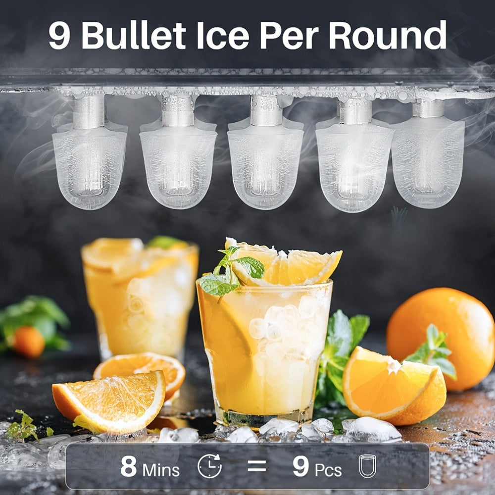 Countertop Ice Machine for Home and Office Bullet Ice in Two Sizes