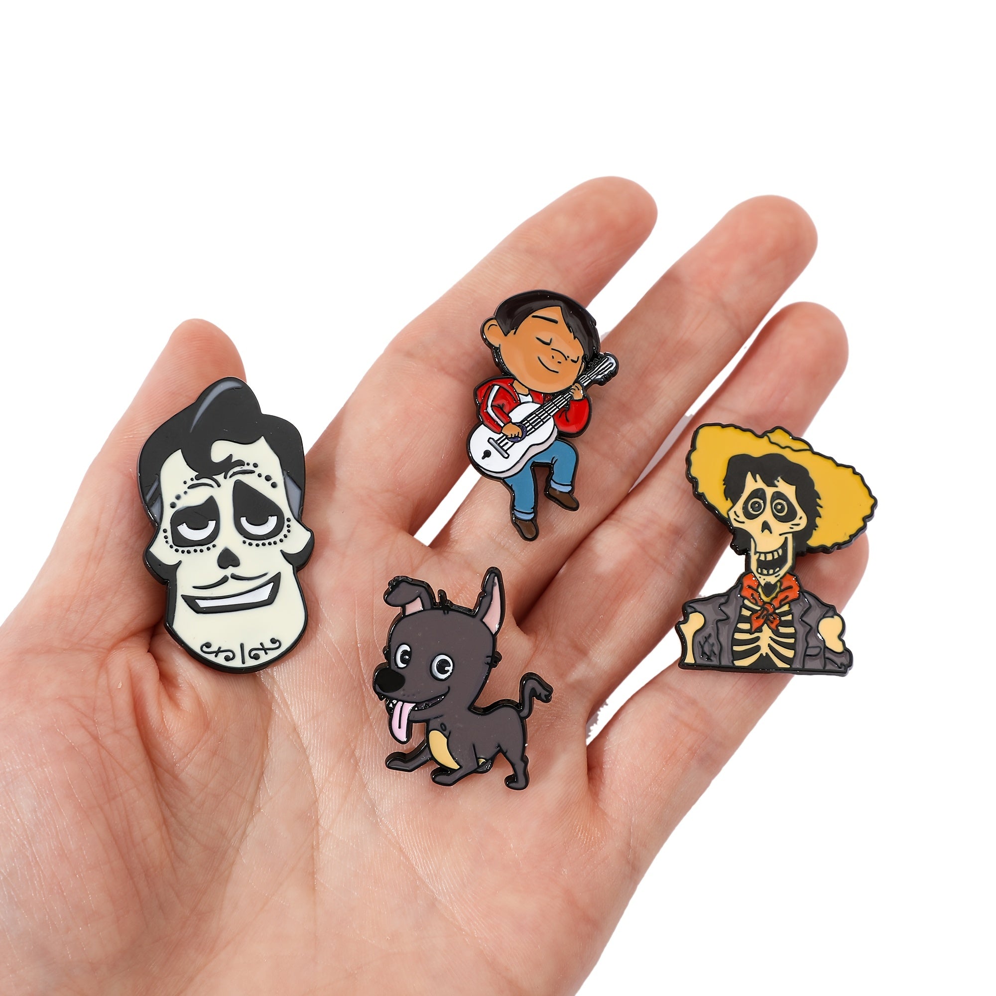 Set of 5 Cartoon Animal Brooches Enamel Pins Metal Jewelry for Backpacks Clothing Accessories