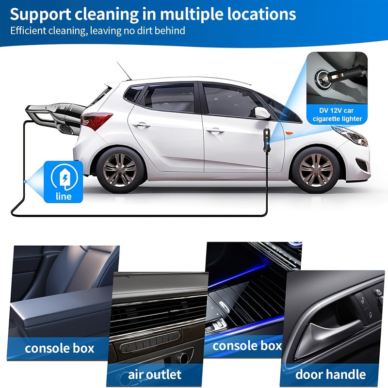Corded Handheld Car Vacuum Cleaner Small High Power Mini 12V