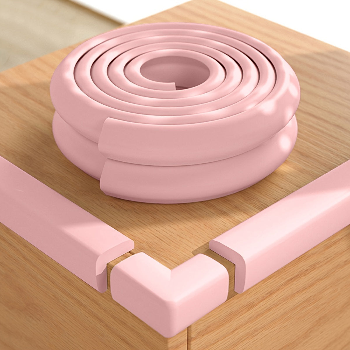L-Shaped Corner Protector 2M Adhesive Corner Guard for Table Edges and Safety