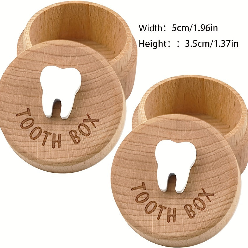 Wooden Baby Keepsake Box for Tooth and Hair Storage Baby Shower Gift Memory Box
